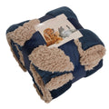 Sherpa Soft Quilted Pet Blanket - Navy - Truly Yours