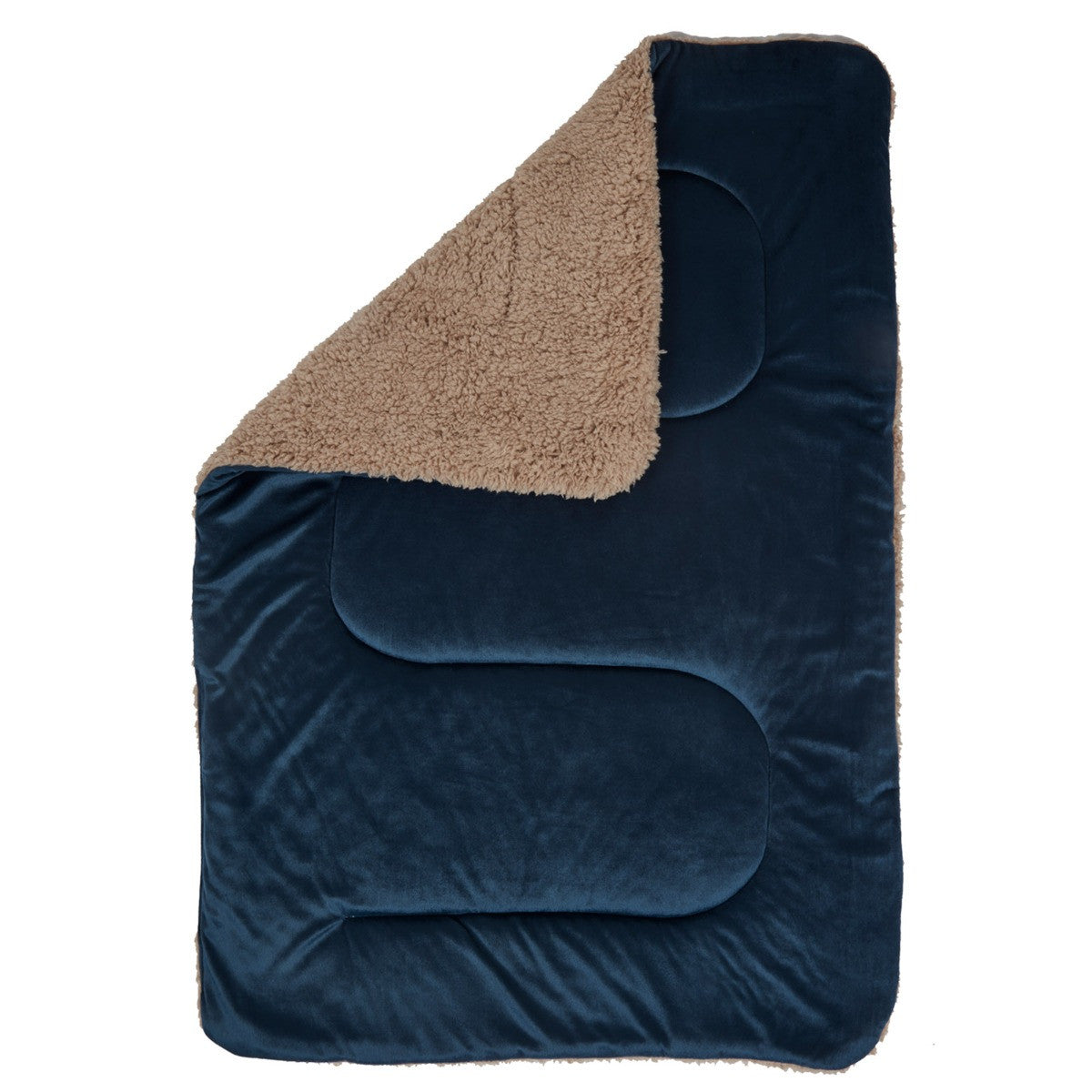 Sherpa Soft Quilted Pet Blanket - Navy - Truly Yours