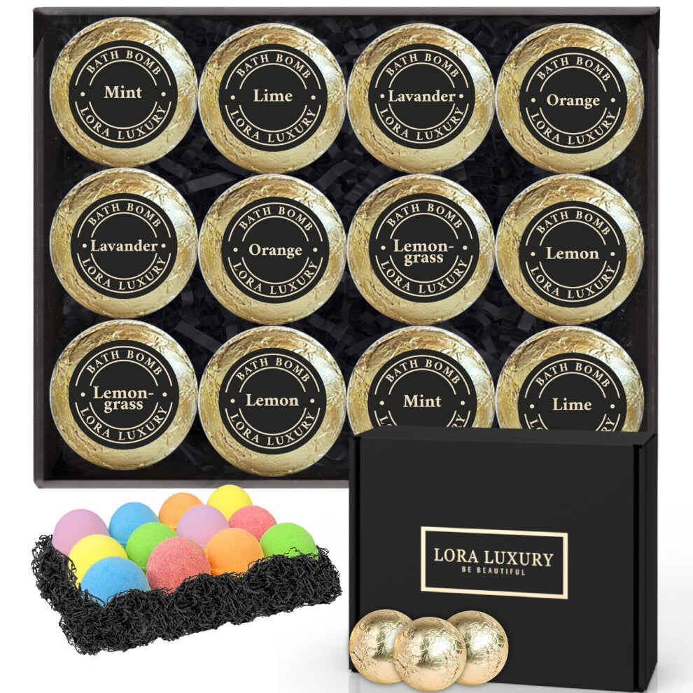 12pc Shea & Cocoa Butter Bath Bomb Gift Set