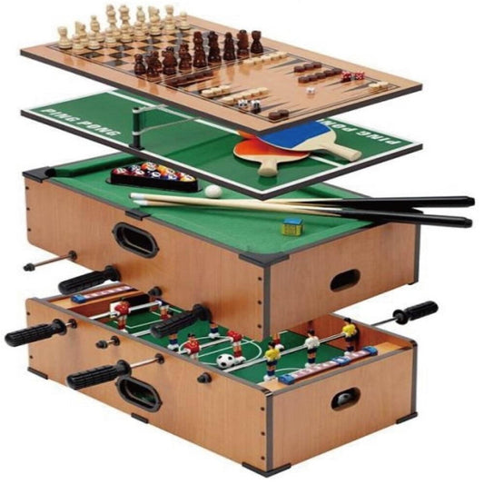 Deluxe 5-in-1 Table Games Set – Football, Tennis, Chess, Pool & Snooker