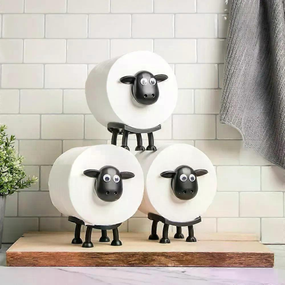 Cute Sheep Toilet Roll Holder Set (Pack of 3)