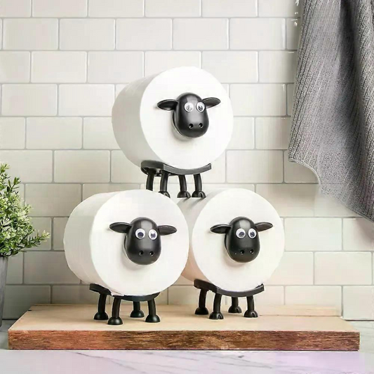 Cute Sheep Toilet Roll Holder Set (Pack of 3)