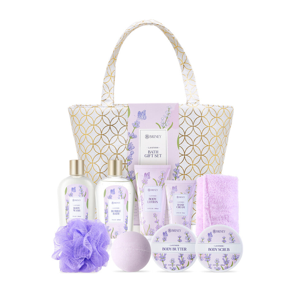 10pcs Scented Spa Bath Gift Set - Lavender - Truly Yours