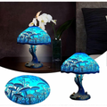 Vintage Stained Plant Series Resin Table Lamp – Mushroom Night Light