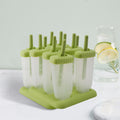 6 Pack Ice Lolly Moulds - Green & Transparent - Truly Yours