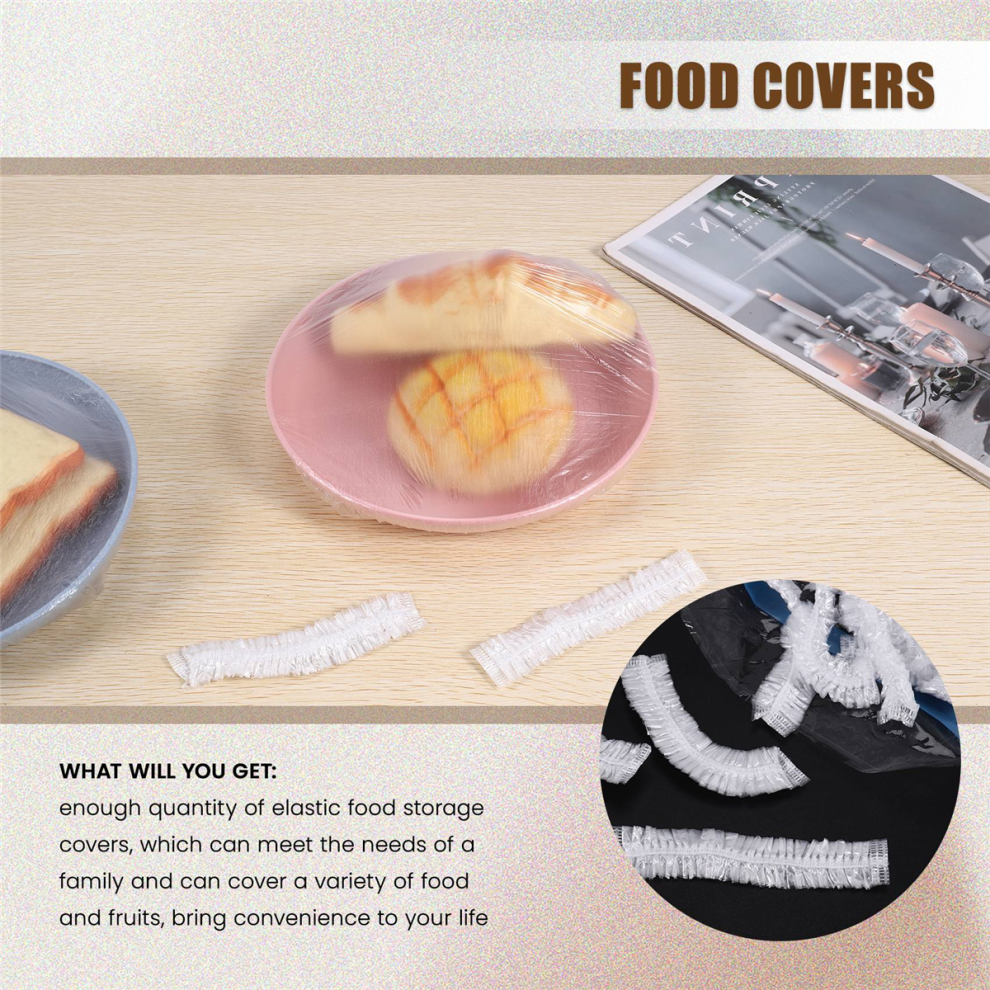 100PCS Reusable Elastic Food Storage Covers