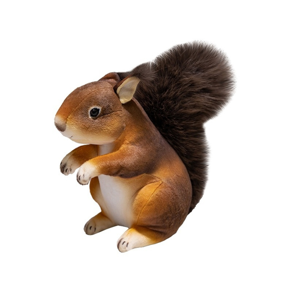 Cute Realistic Squirrel Plush Toy – 21cm Soft Stuffed Animal