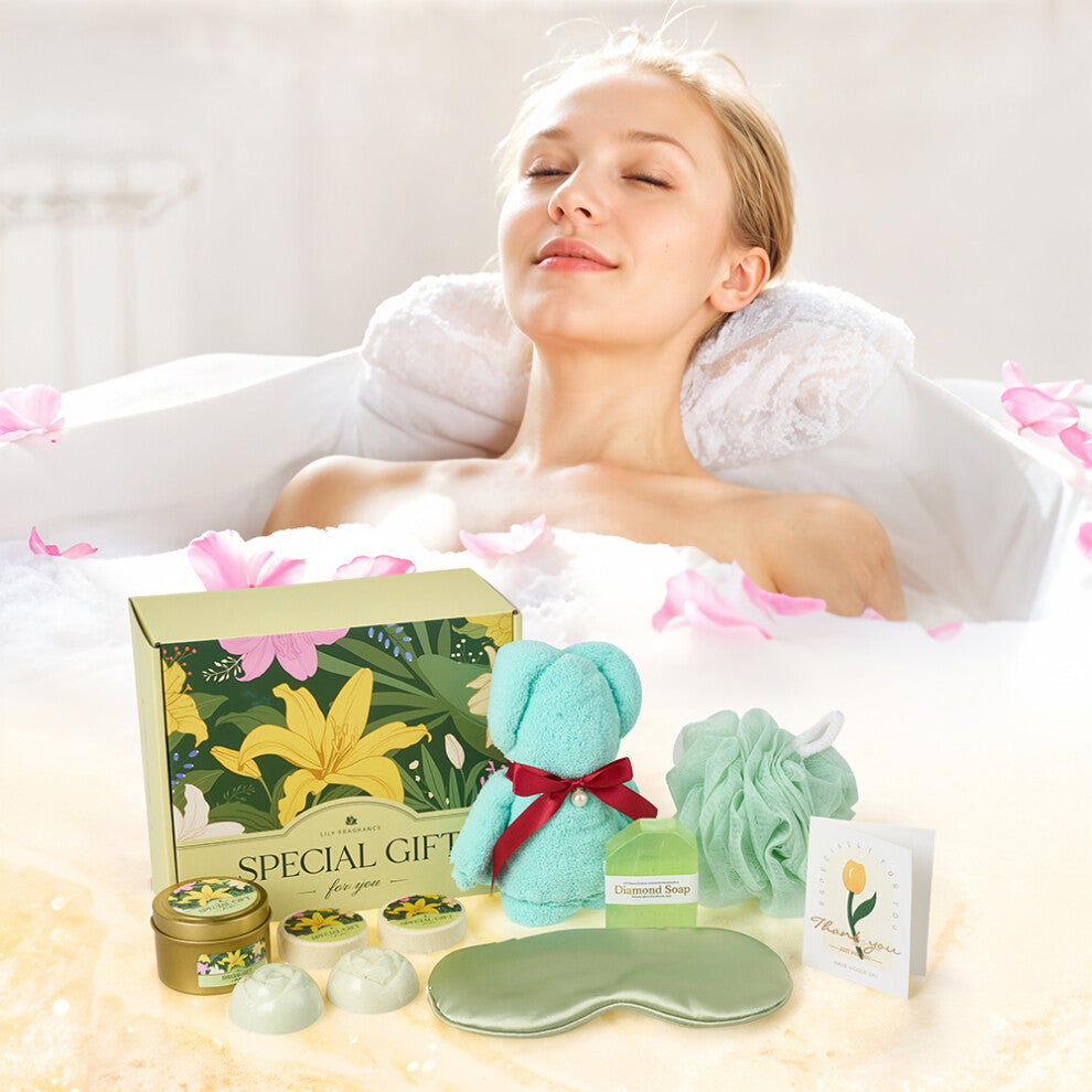 Lily-Scented Spa Bath Gift Set - Truly Yours