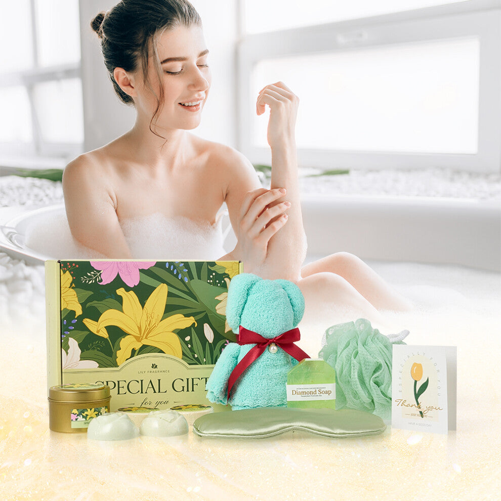 Lily-Scented Spa Bath Gift Set - Truly Yours