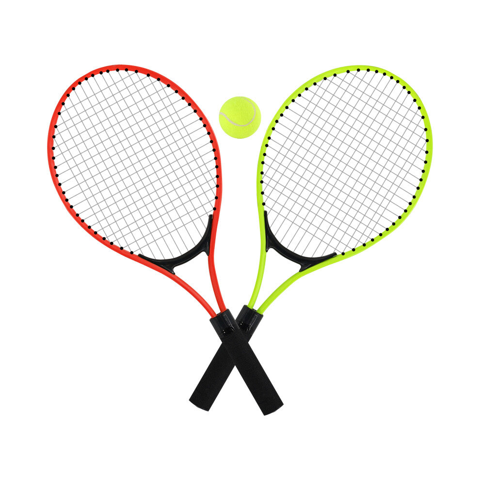 Kids Tennis Racket Set – 2 Player Outdoor Garden Tennis Game with Balls & Carry Net Bag - Truly Yours