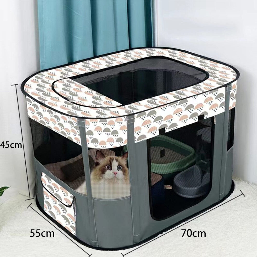 Foldable Pet Playpen – Portable with Storage Pouch