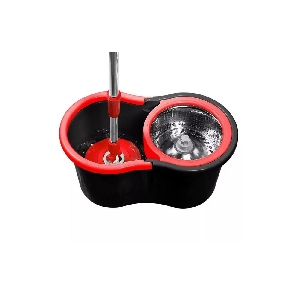 360° Magic Spin Mop & Bucket Set with 2 Microfibre Mop Heads