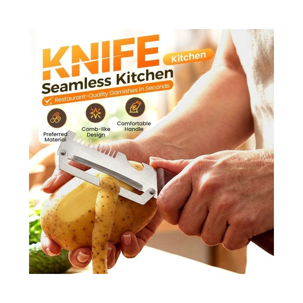 Stainless Steel 3-in-1 Multifunction Vegetable Peeler