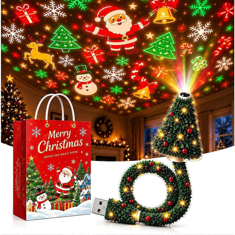 Christmas Tree USB LED Ceiling Projector Light