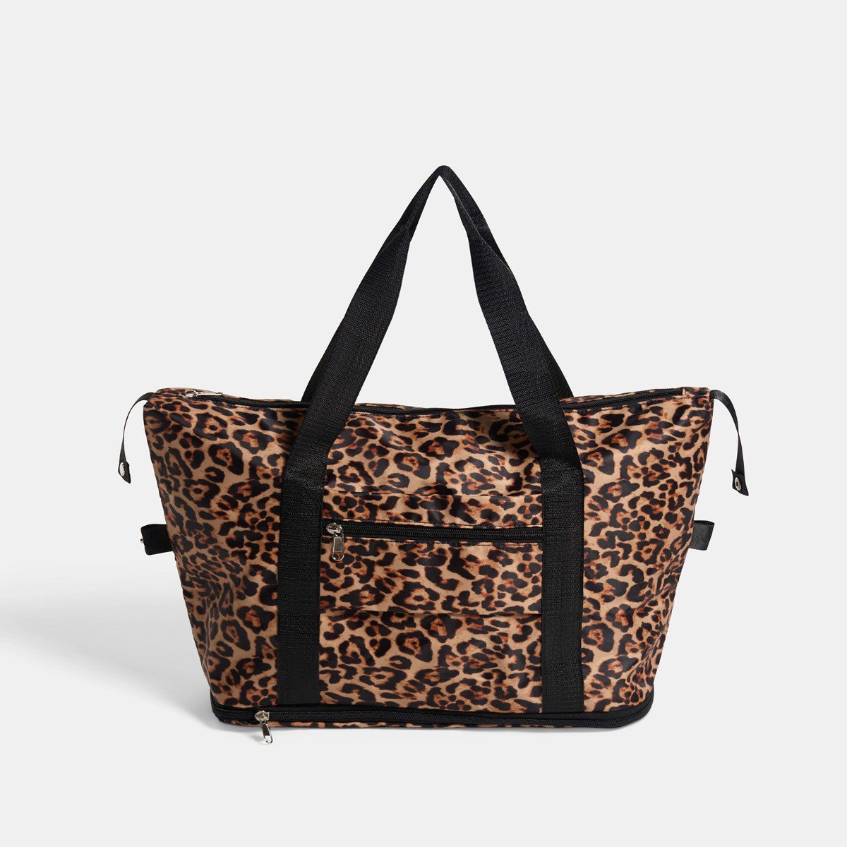 Leopard Print Overnight Weekend Travel Bag - Natural - Truly Yours