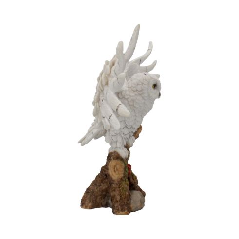 Snowy Rest Beautiful Snowy Owl Figure 38cm Figurine