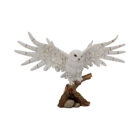 Snowy Rest Beautiful Snowy Owl Figure 38cm Figurine