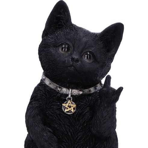 Metallicat Black Cat Throwing Rock Hand Sign - Truly Yours