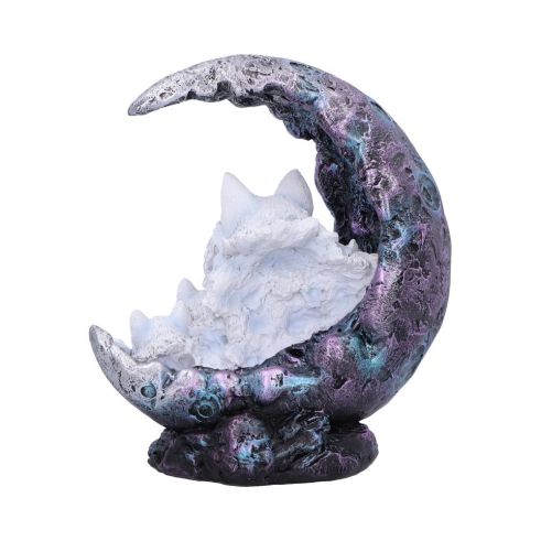 Winter Moon Wolf Ornament with LED 20cm - Truly Yours