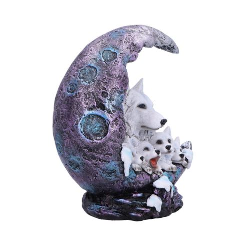 Winter Moon Wolf Ornament with LED 20cm - Truly Yours