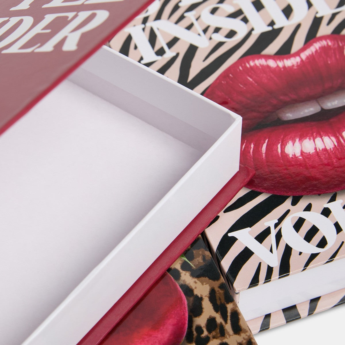 3 Pack Animal Print Storage Books - Multi