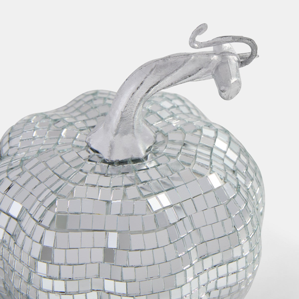 2 Pack Pumpkin Disco Balls - Silver