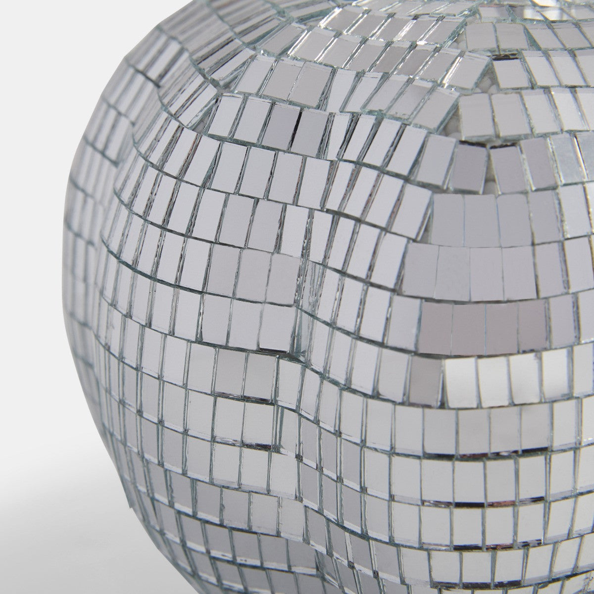 2 Pack Pumpkin Disco Balls - Silver