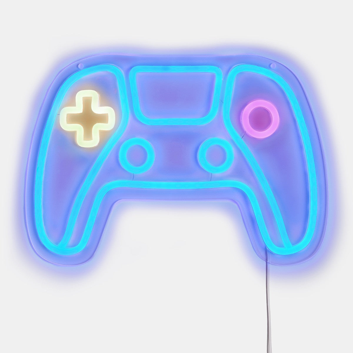 Gaming Controller LED Sign - Blue