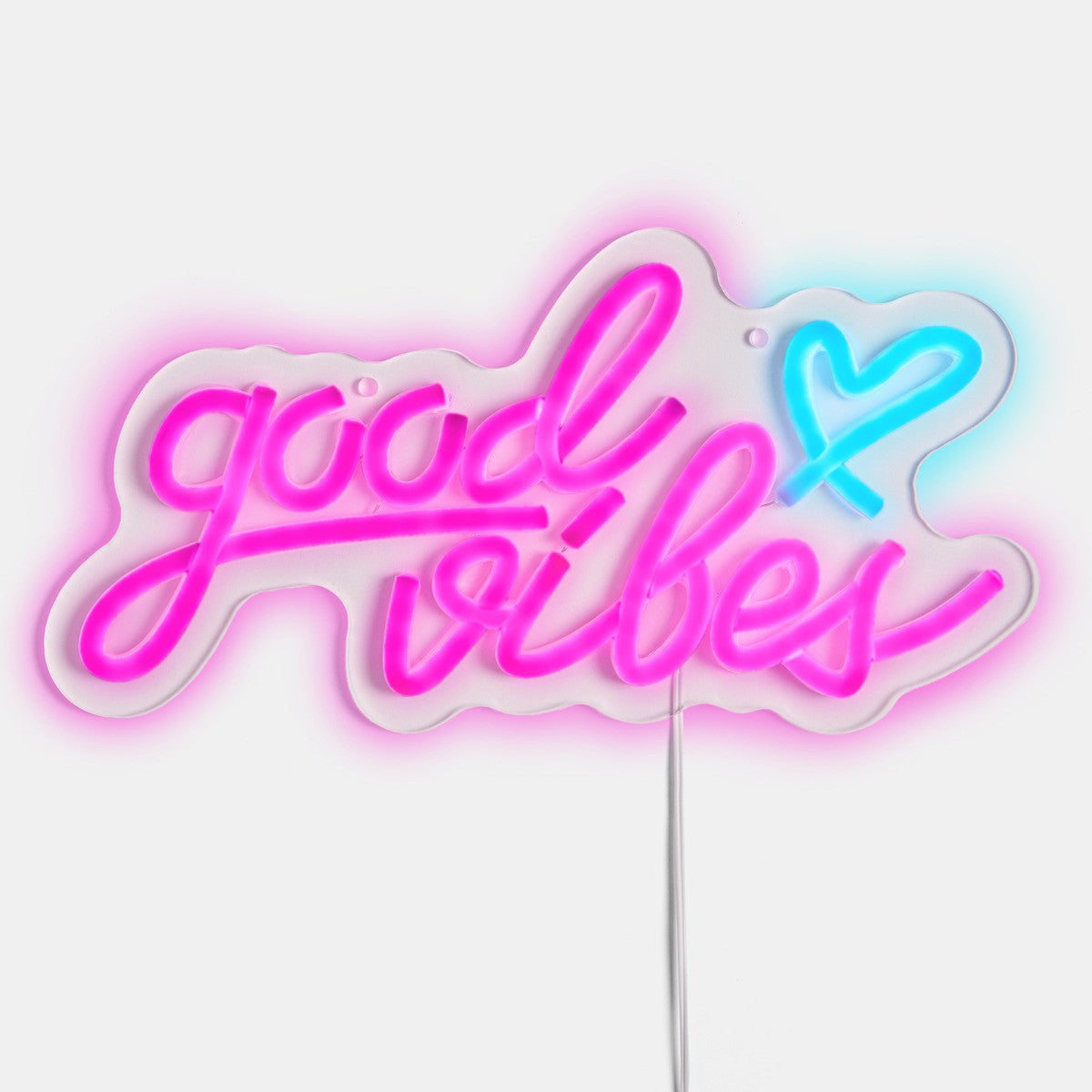 Good Vibes LED Sign - Hot Pink