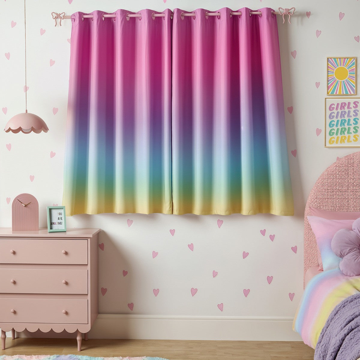 Kids Ombre Eyelet Blackout Curtains - Multi - Truly Yours
