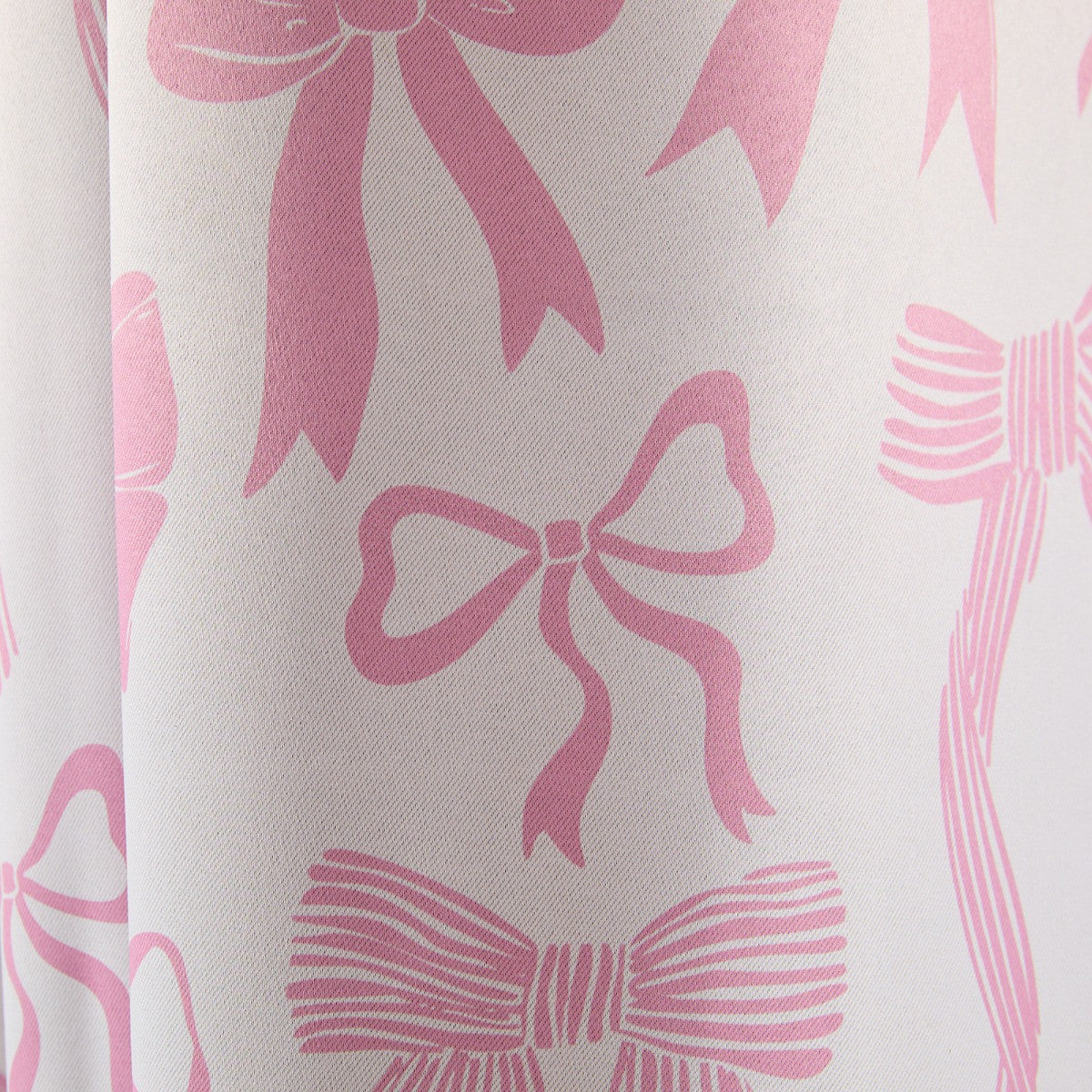 Kids Bow Blackout Curtains - Pink